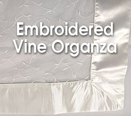 Embroidered Vine Organza